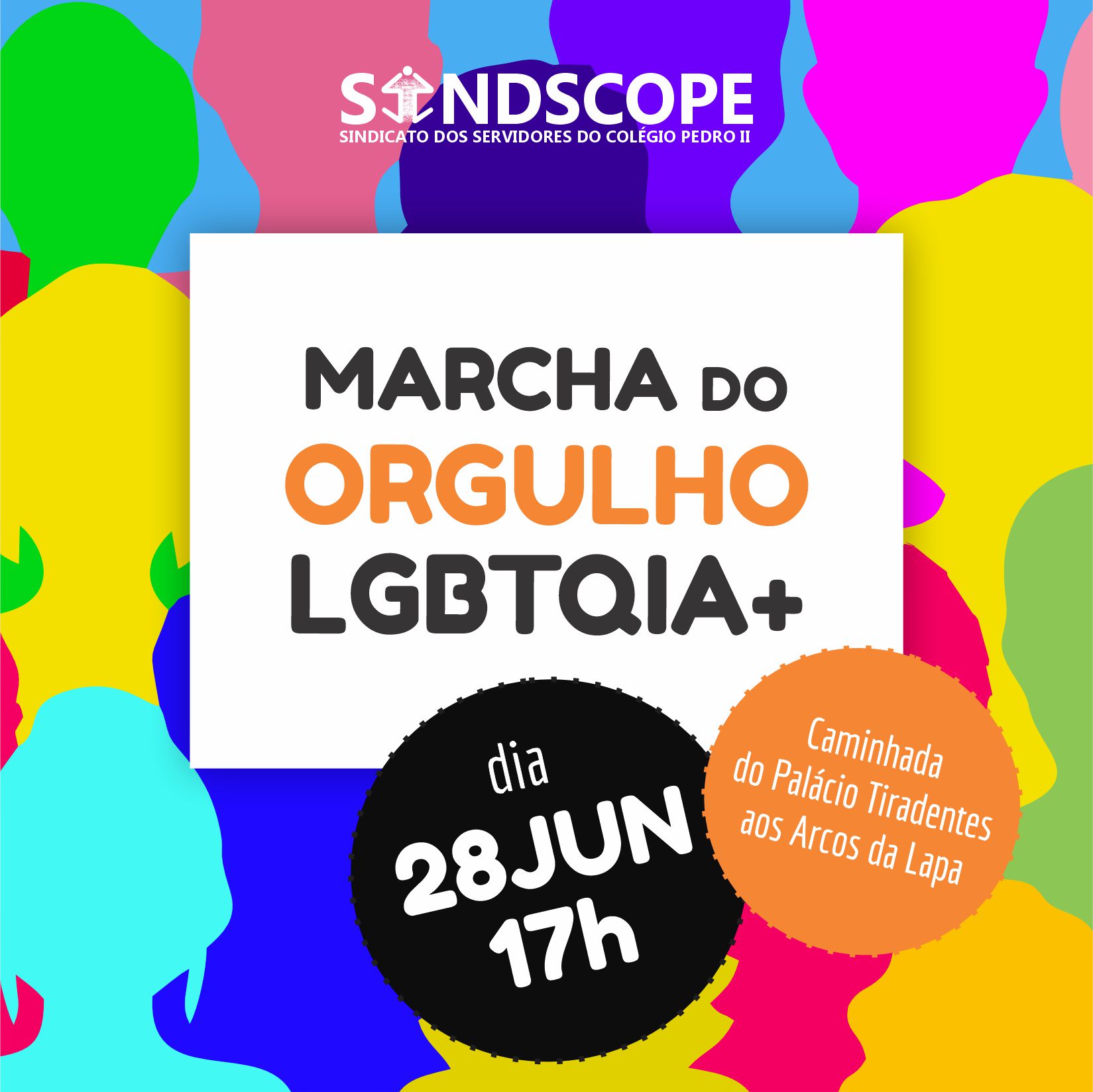 Ato de Orguho LGBT no Centro do Rio no dia 28 de junho