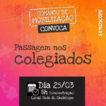 Comando de Mobilização convida para ida coletiva aos Colegiados do Colégio Pedro II