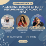 Reunião ampliada do Sindscope com TAEs nesta segunda (19) é aberta a toda categoria