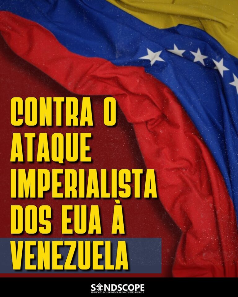 Sindscope divulga nota de repúdio à “ataque imperialista” dos EUA à Venezuela