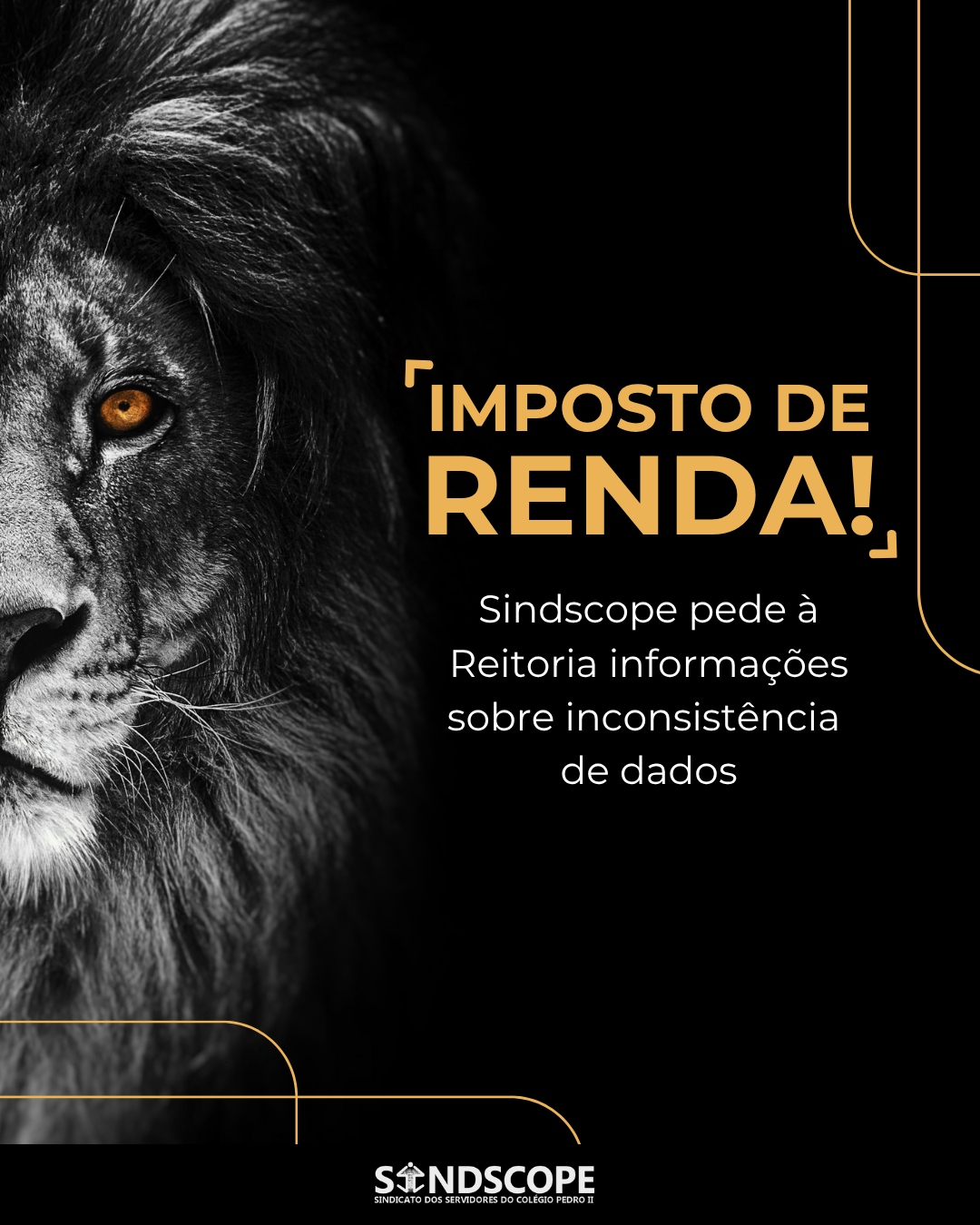 Sindscope envia ofício à Reitoria e à Receita solicitando explicações para problemas no Imposto de Renda
