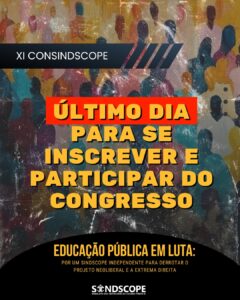 Inscrições para o XI ConSindscope se encerram nesta segunda (27)